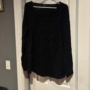 Women's Black Tunic Top